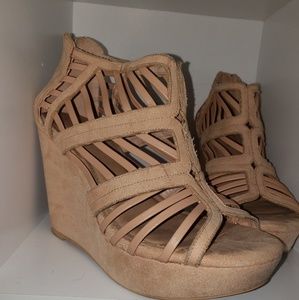 Torrid nude platform wedges